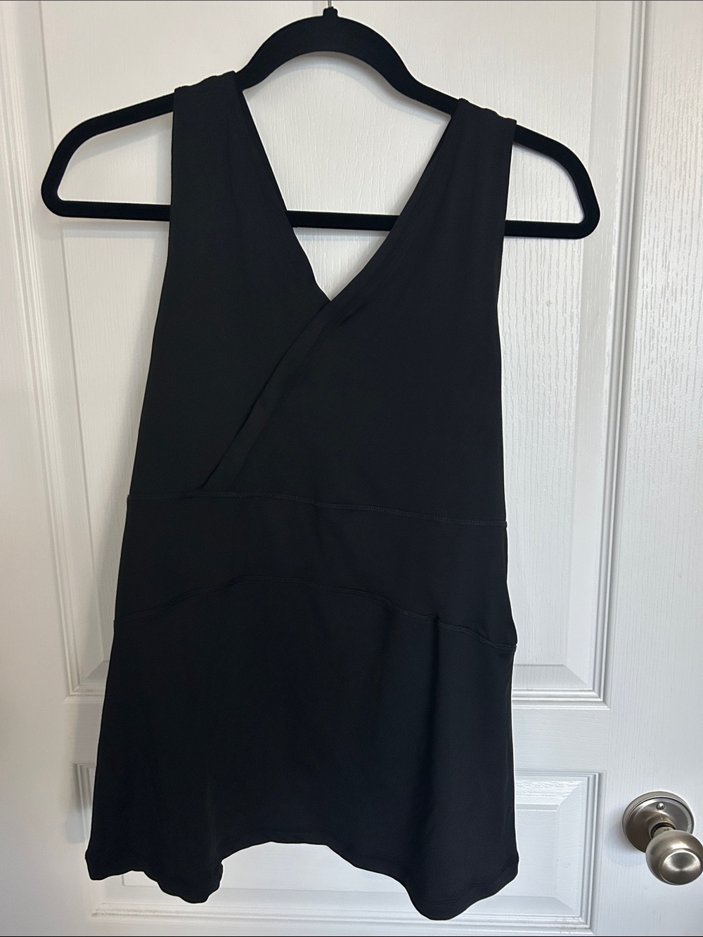 Charlie Paige Black V-Neck Tank Top with shelf bra
